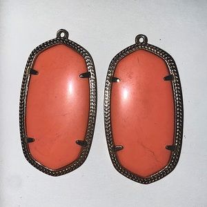 Kendra Scott Large Coral Earrings
